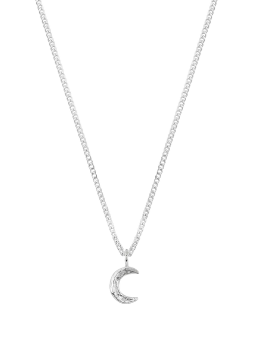 Organic moon pendant necklace photo