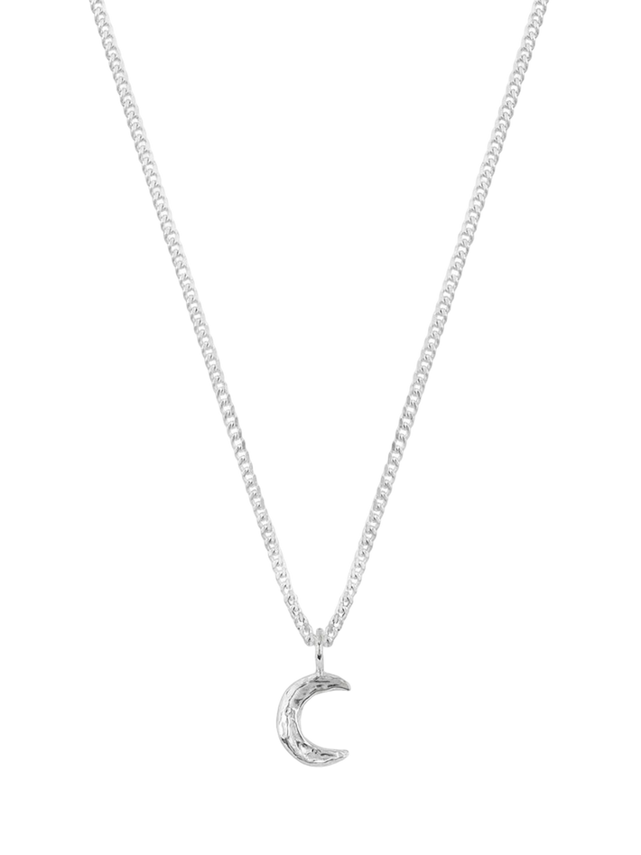 Organic moon pendant necklace