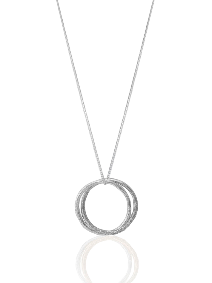 Double silver link infinity pendant necklace by Anvil & Ivy Finematter