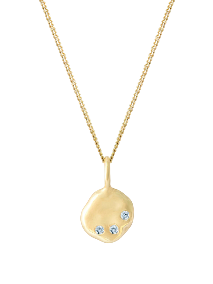 Everyday freeform diamond pendant necklace by Anvil & Ivy Finematter