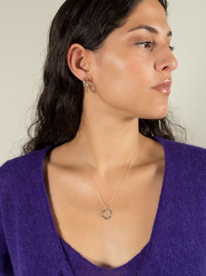 Celestial starry small infinity necklace