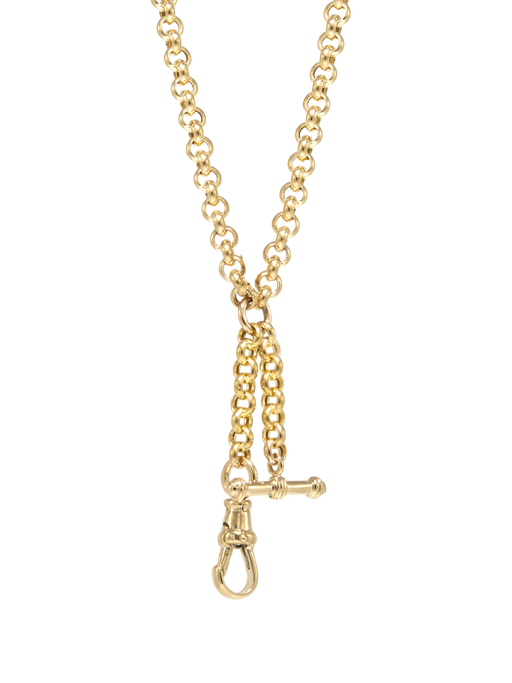 Albert chain with dog clip clasp photo