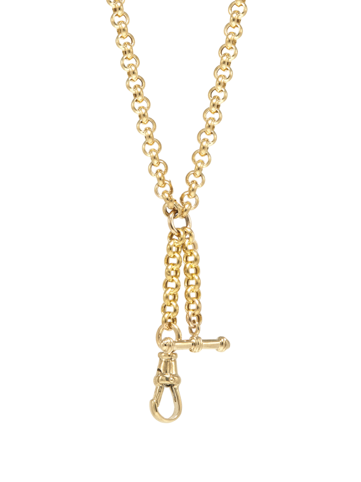 Albert chain with dog clip clasp