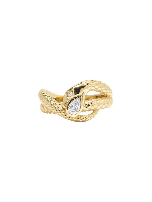 Diamond snake ring photo