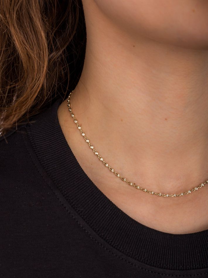 Diamond ember necklace