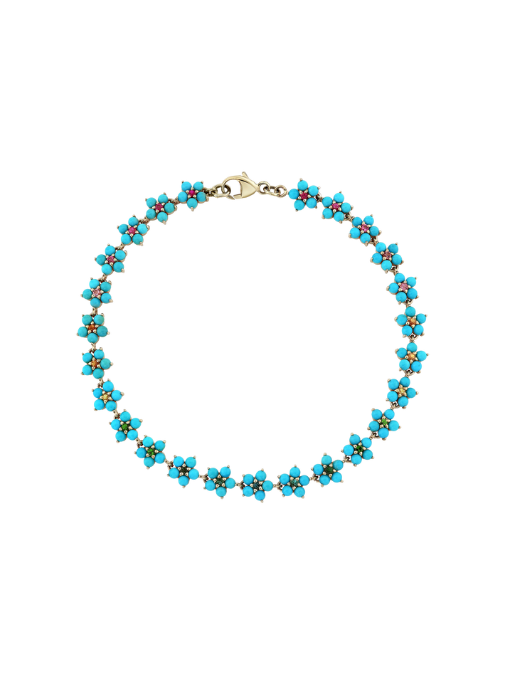 Turquoise & tourmaline aurora bracelet