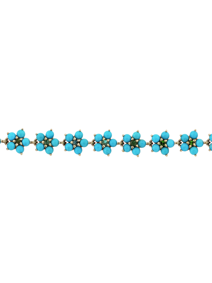 Turquoise & tourmaline aurora bracelet