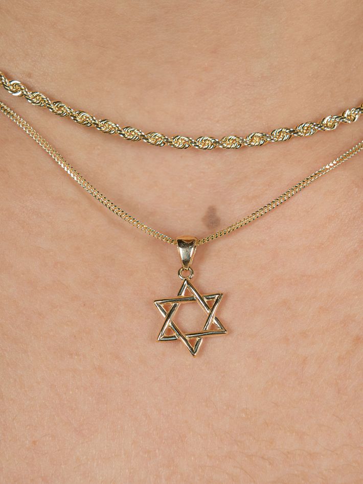 Star of David Charm w/ 16" chain