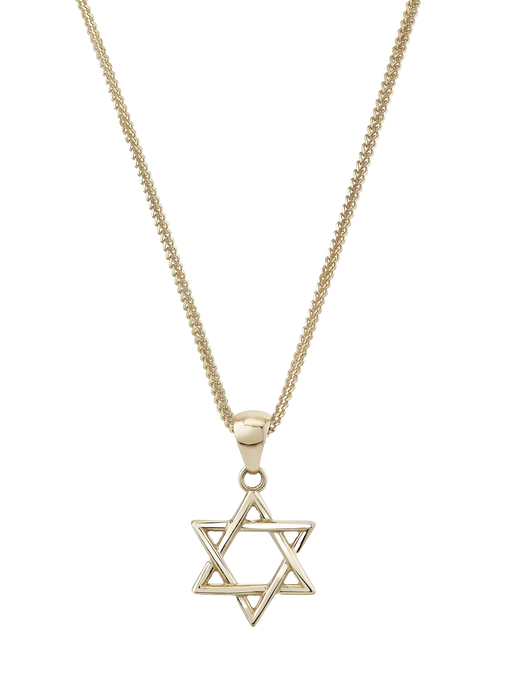 Star of David Charm w/ 16" chain photo