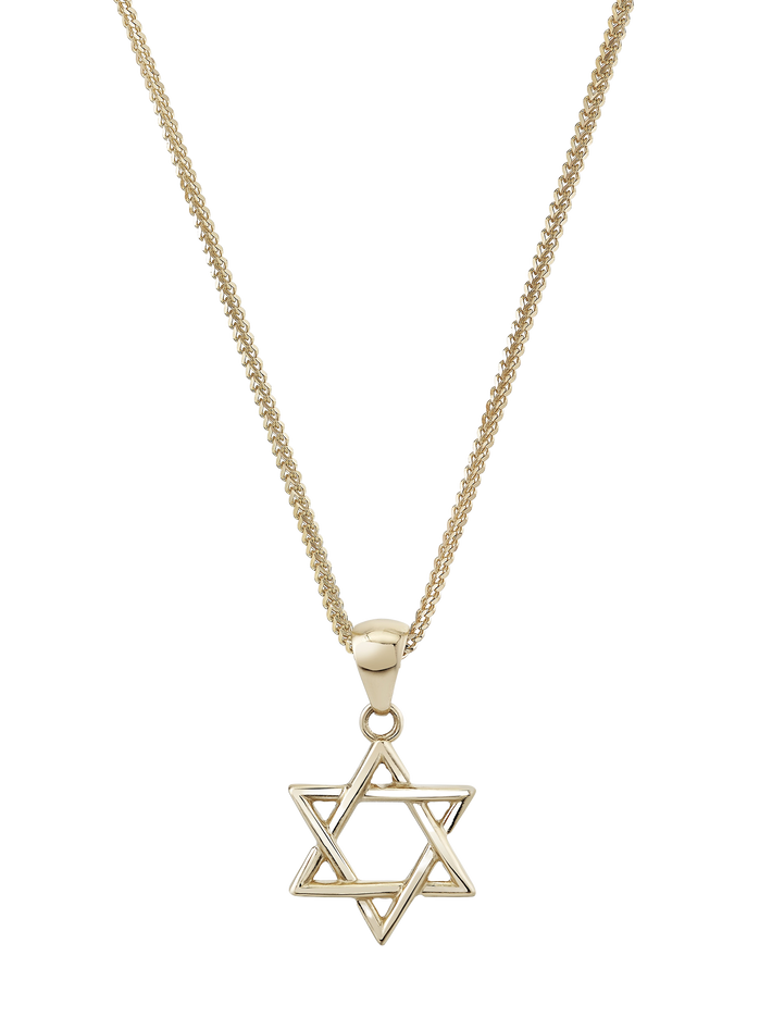 Star of David Charm w/ 16" chain