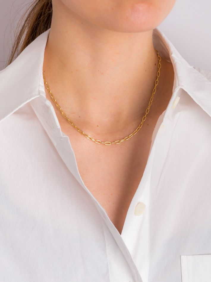 Petite classic link necklace