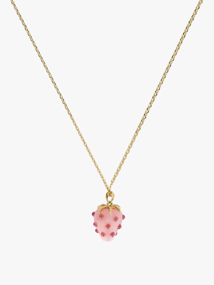 Strawberry opal pendant