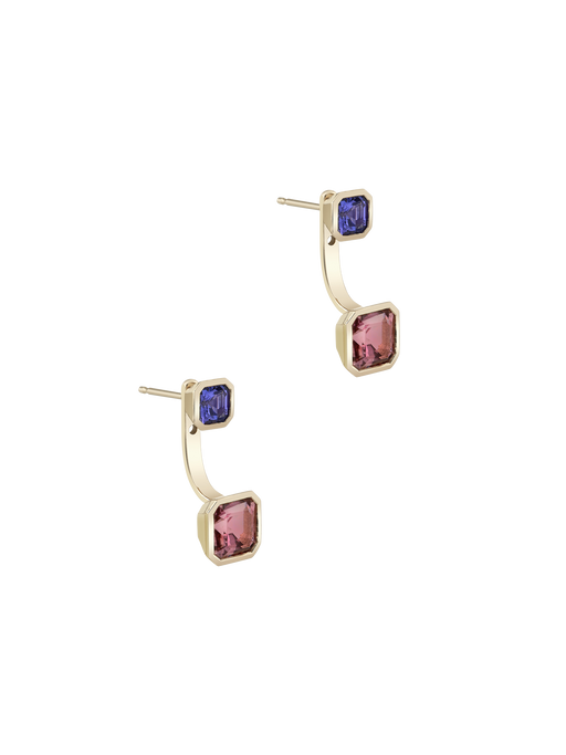 Toi et Moi Dahlia Gemstone Earring Set photo