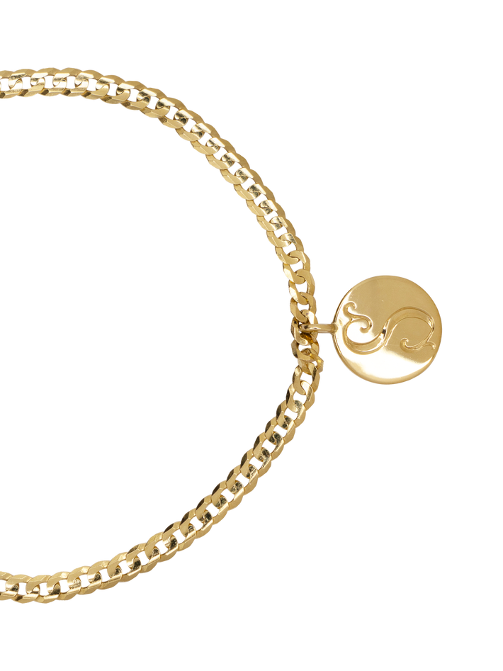 Medallion signet bracelet