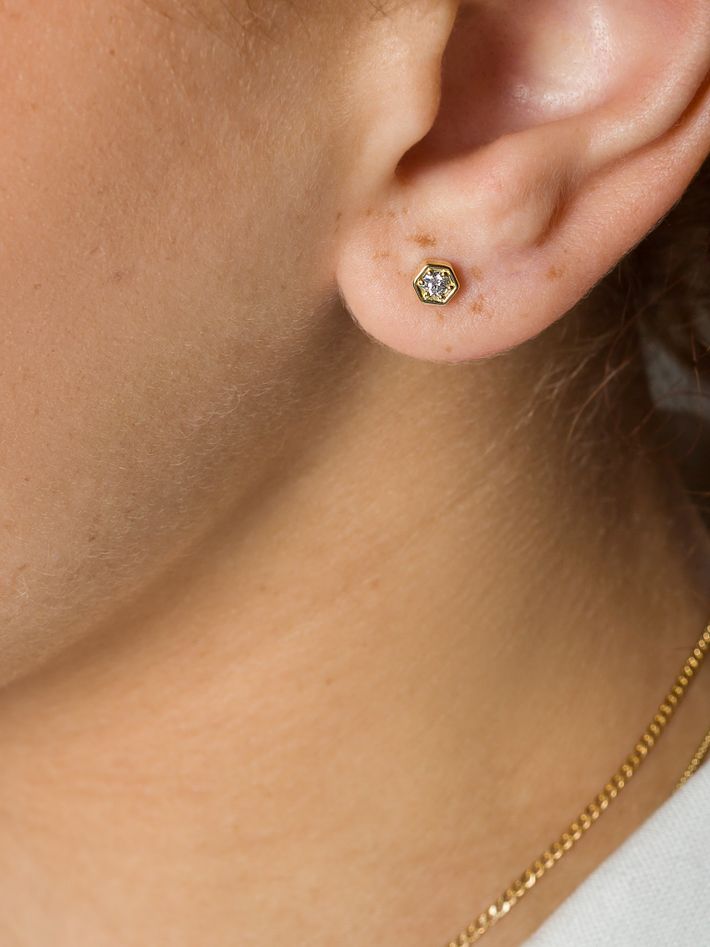 Diamond hex studs