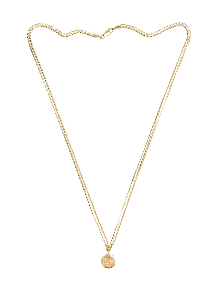 Medallion signet necklace