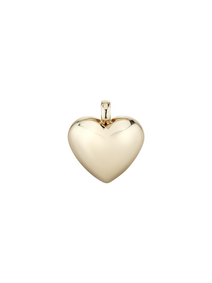 XL Helium Heart Pendant with 18" chain