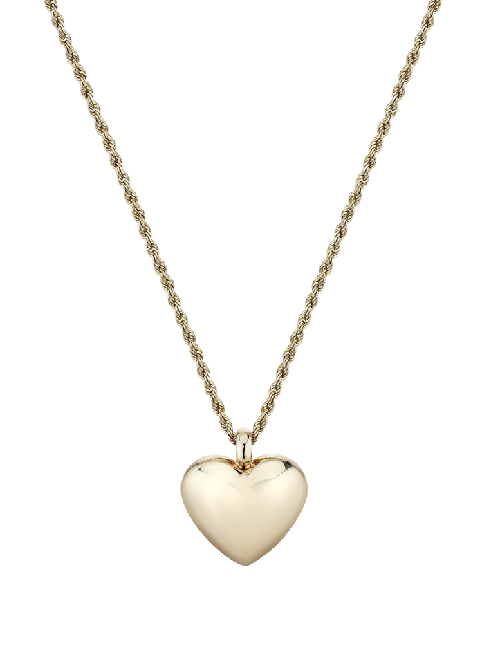 XL Helium Heart Pendant with 18" chain