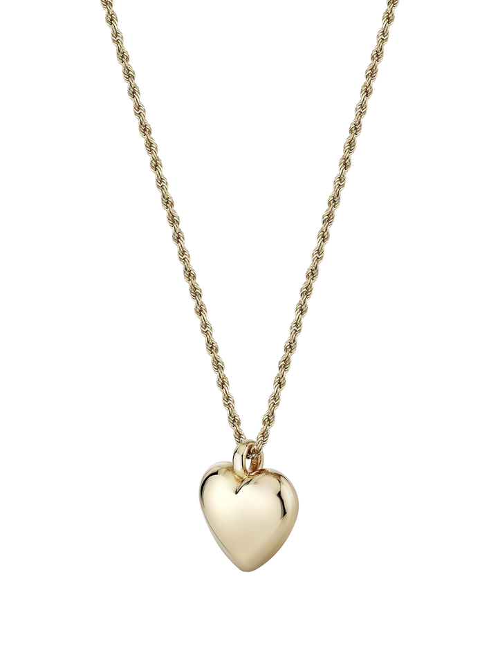 XL Helium Heart Pendant with 18" chain