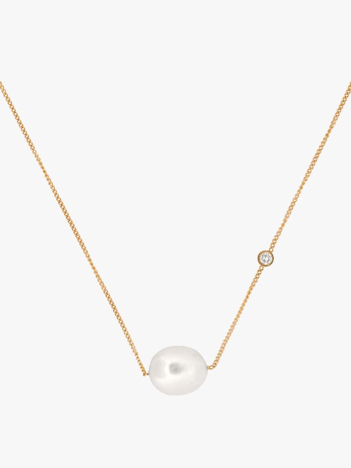 Baroque pearl duo necklace