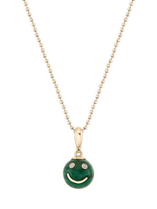 Malachite Happy Face Pendant photo