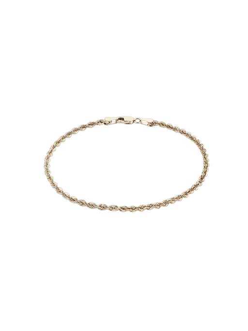 2.5mm Twisted Rope Chain Bracelet photo