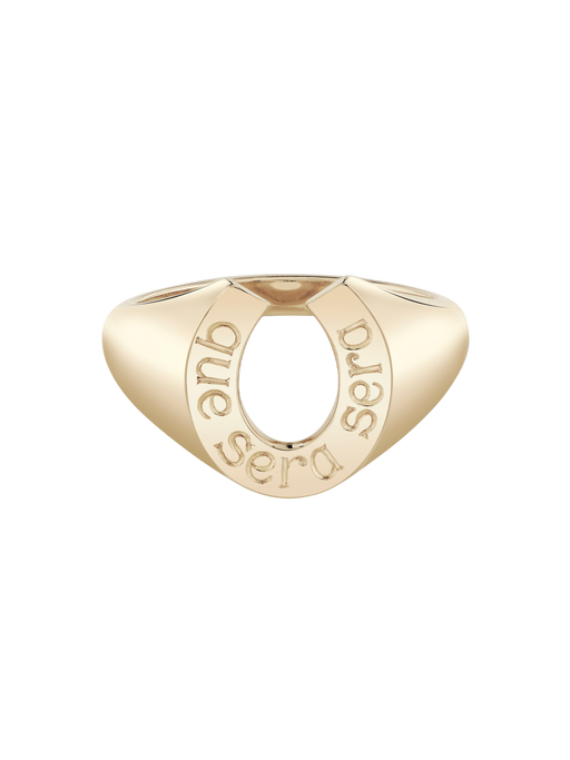 Lucky Horseshoe Signet Ring photo