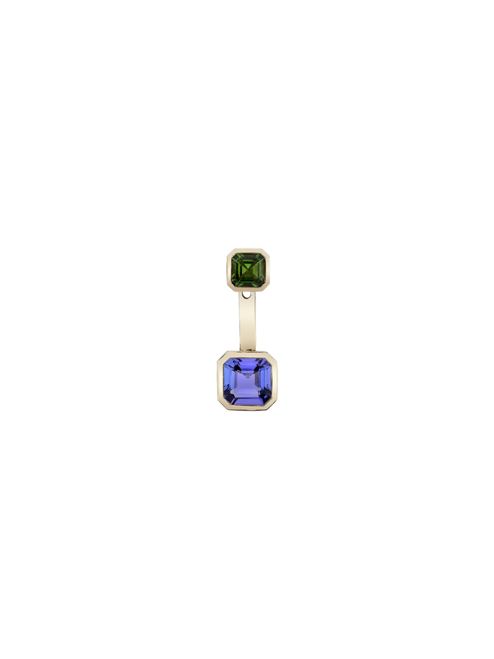 Toi et moi fern gemstone earring set
