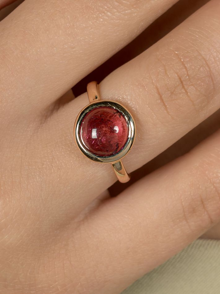 Pink City Cabochon Ring