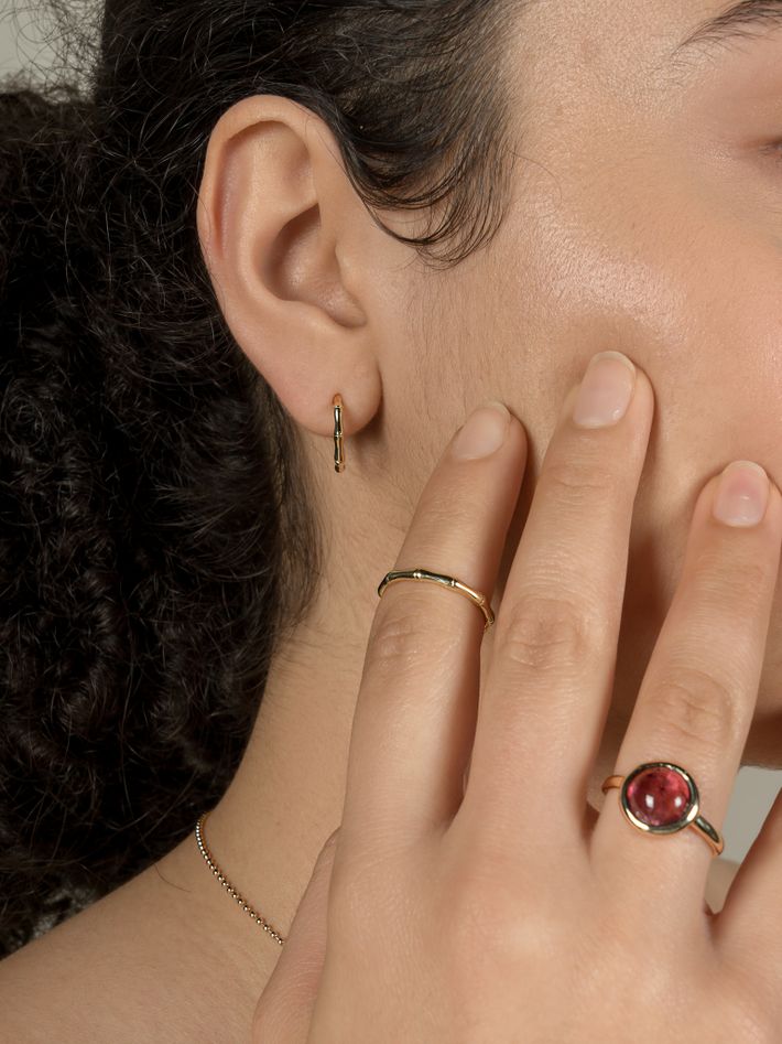 Pink city cabochon ring