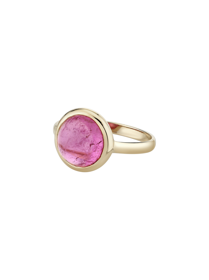 Pink city cabochon ring