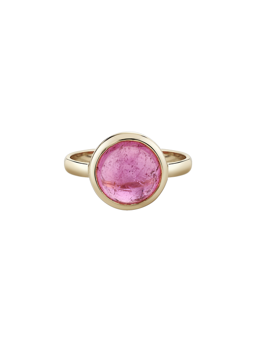 Pink city cabochon ring photo