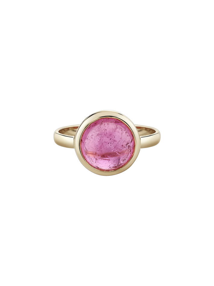 Pink city cabochon ring