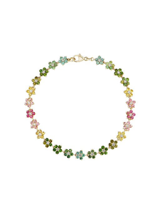 Tourmaline & diamond aurora bracelet photo