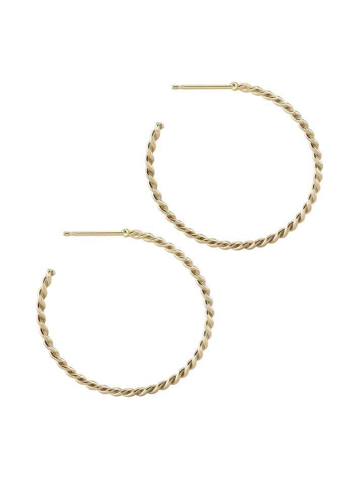 Skinny twine hoops