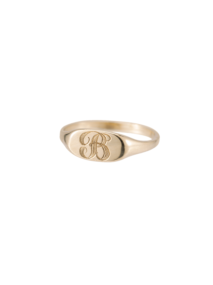 Petite signet ring