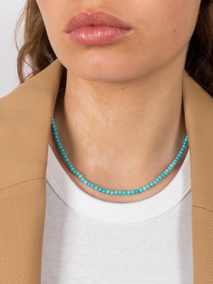 Turquoise shoreline necklace