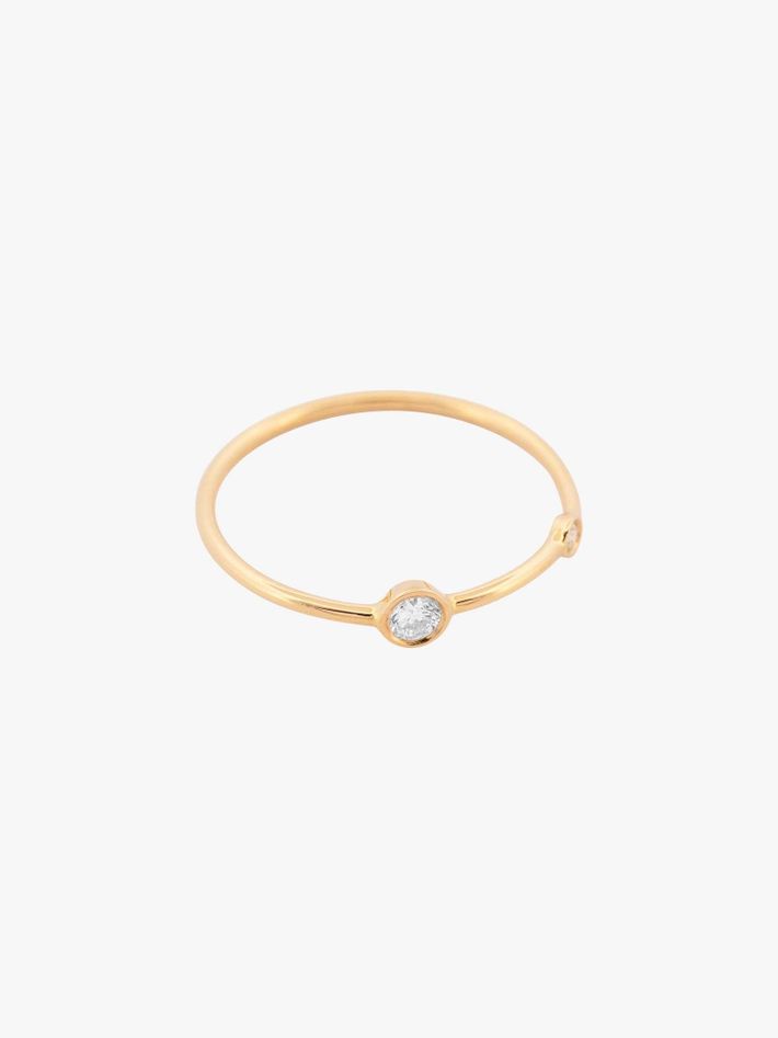 Double diamond stacking ring