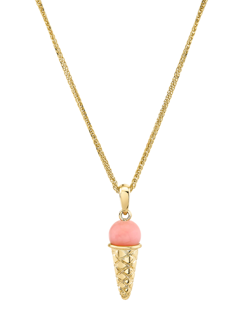 Peruvian opal ice cream charm necklace photo