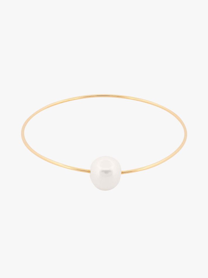 Pearl orbit bangle