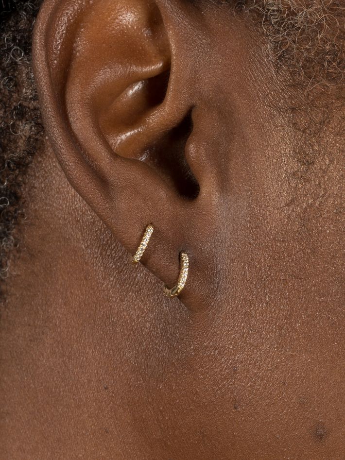 Junior pavé hoops