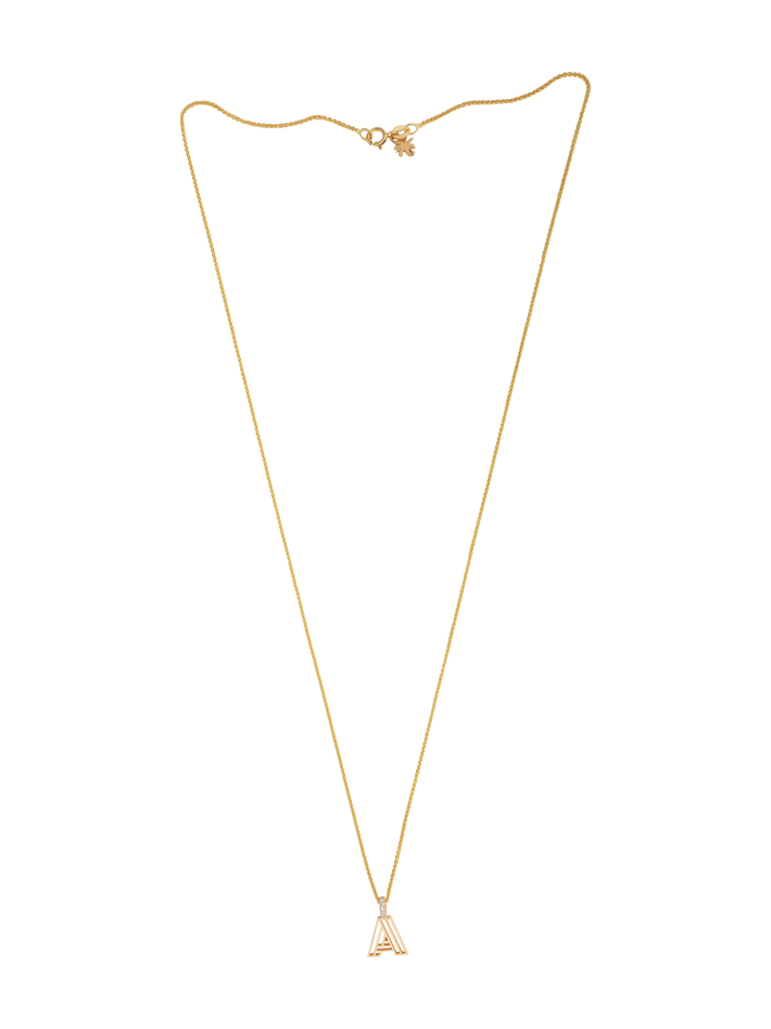 Art deco initial pendant