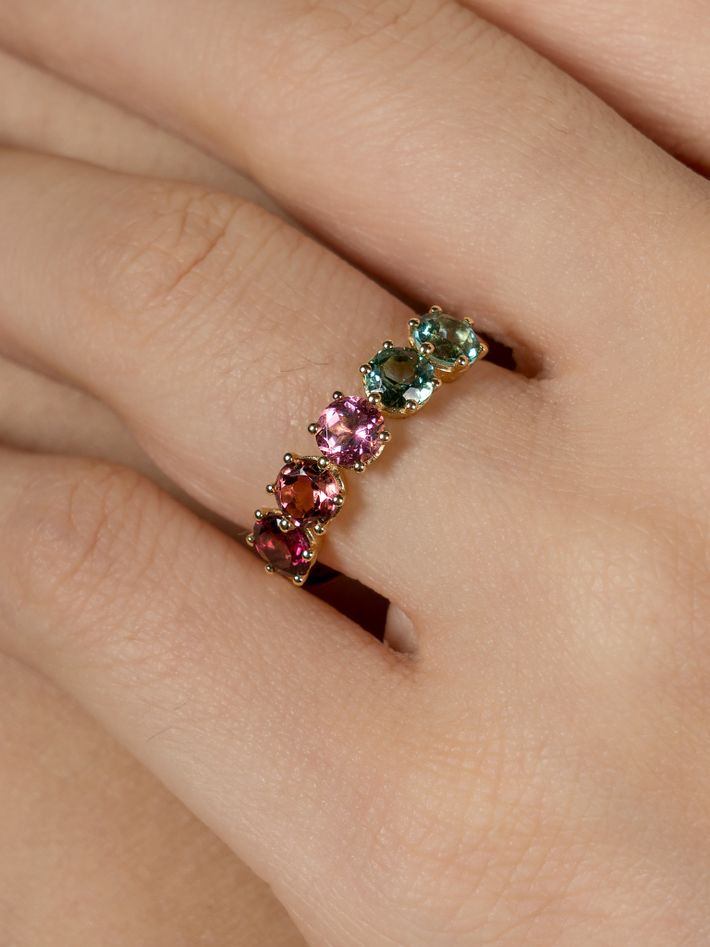 "5-in-a-row" barbie ring