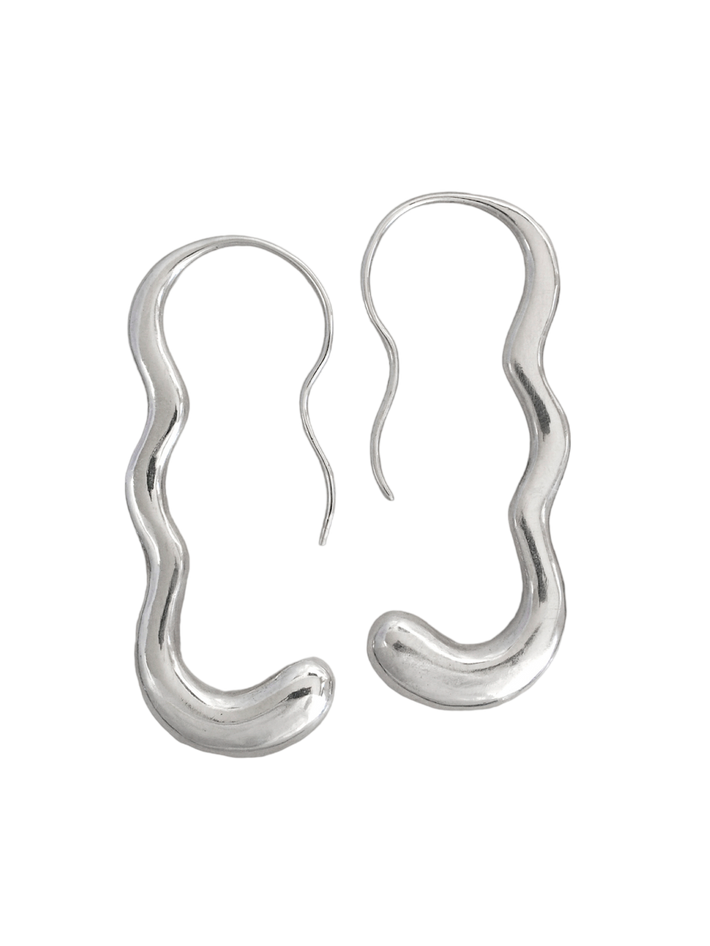 Barbara hoops silver