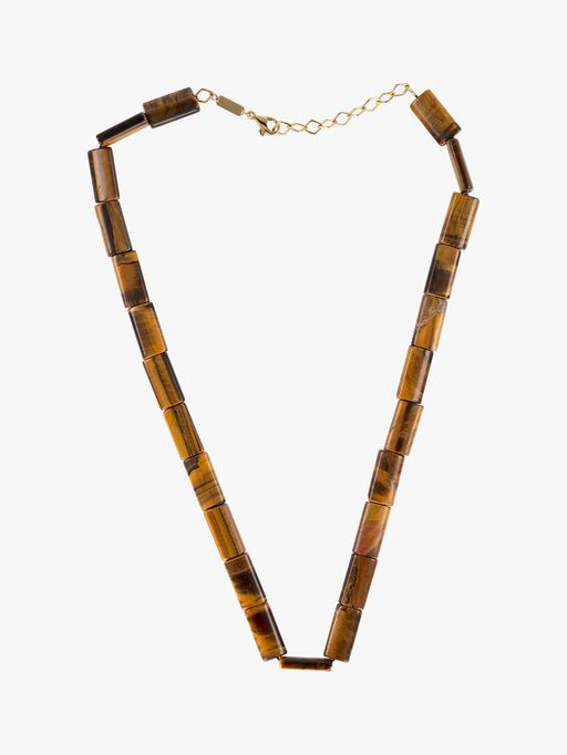 Tiger's eye bead necklace photo