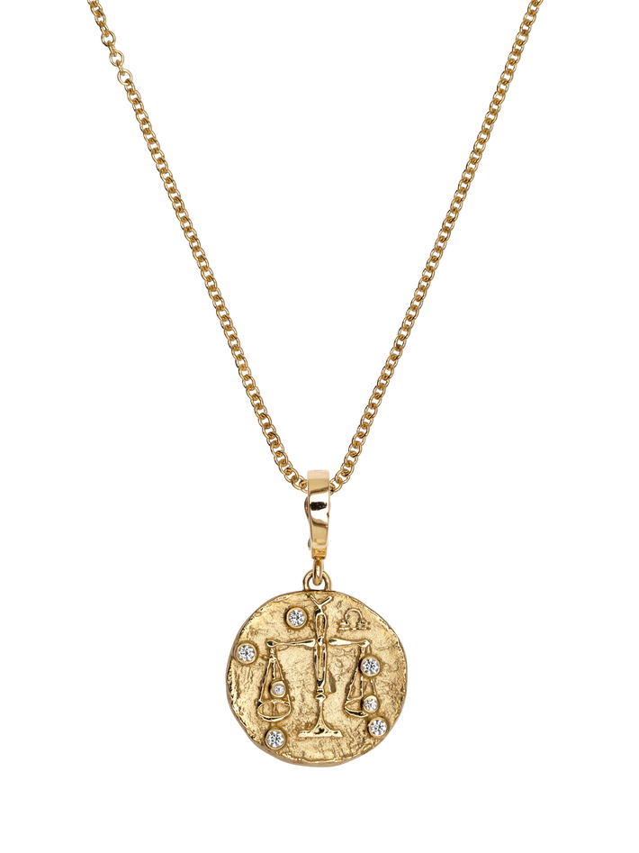 Of the stars zodiac coin necklace