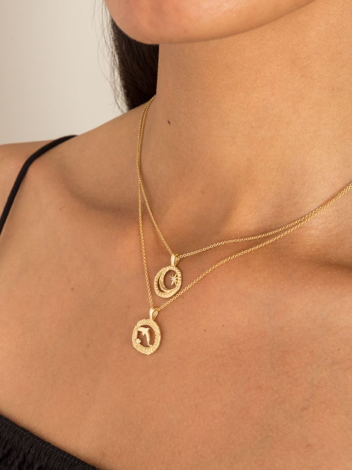 Petite of the sea coin necklace