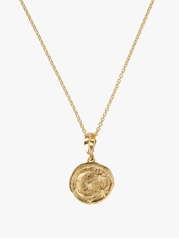 Tiny hot sale coin necklace