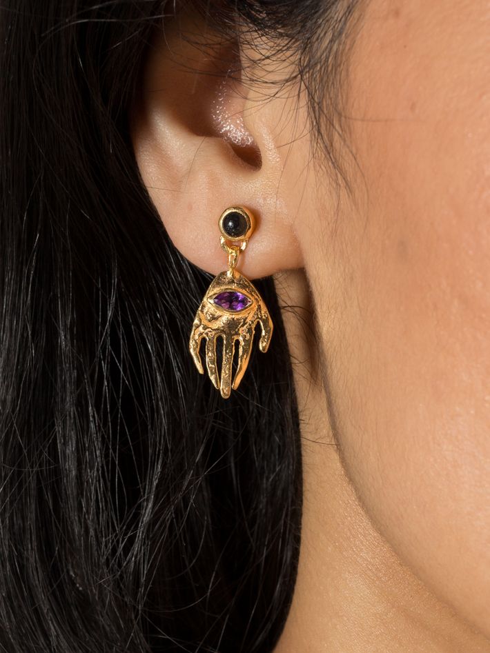 Mina single earring in gold vermeil