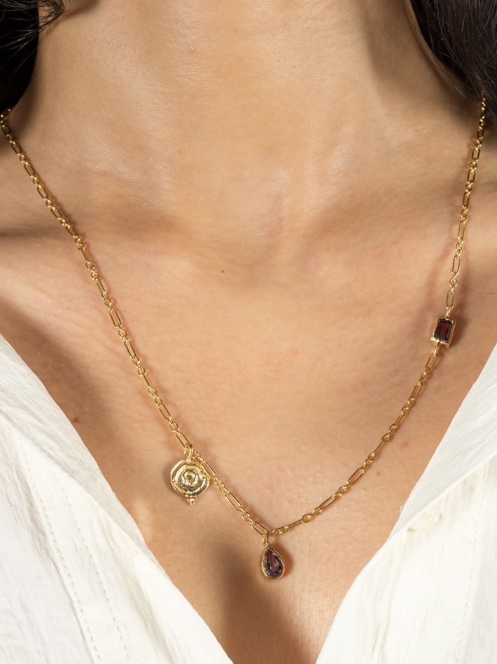 Magas long necklace in gold vermeil